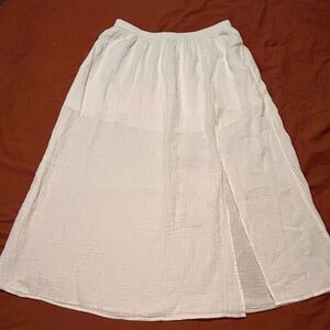 COPY - J.Crew Side-slit soft gauze maxi skirt